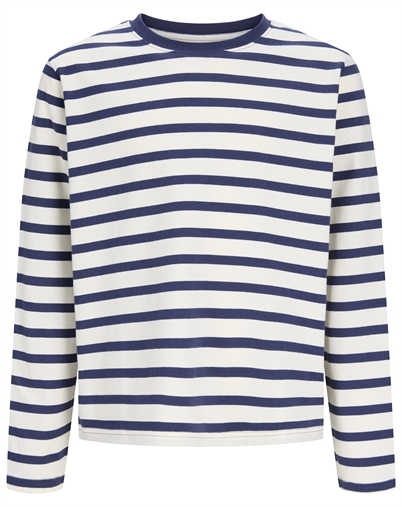 Jack & Jones Junior - JORNorrebro Stripe Crew Neck Pullover - Crown Blue